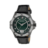 Seiko Emerald Gunmetal Swarovski