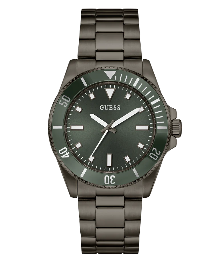 GUESS Mens Gunmetal Analog Watch