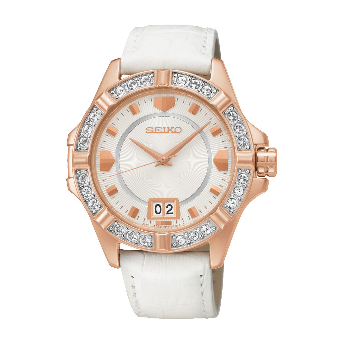 Seiko Swarovski White Luxury