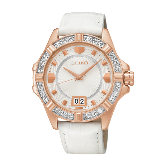 Seiko Swarovski White Luxury