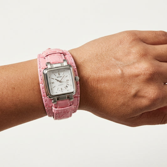 Seiko Automático Square Pink