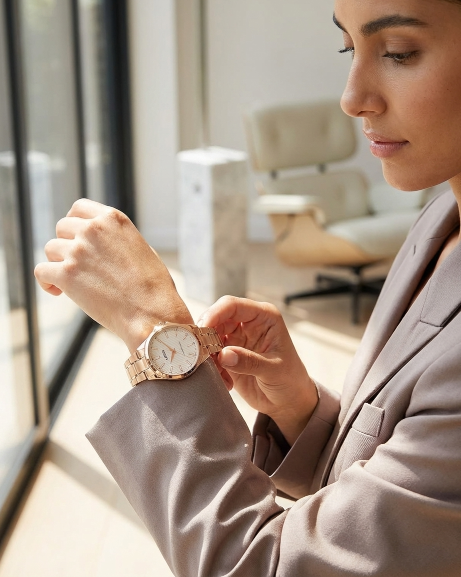 Lorus Rose Gold Mesh