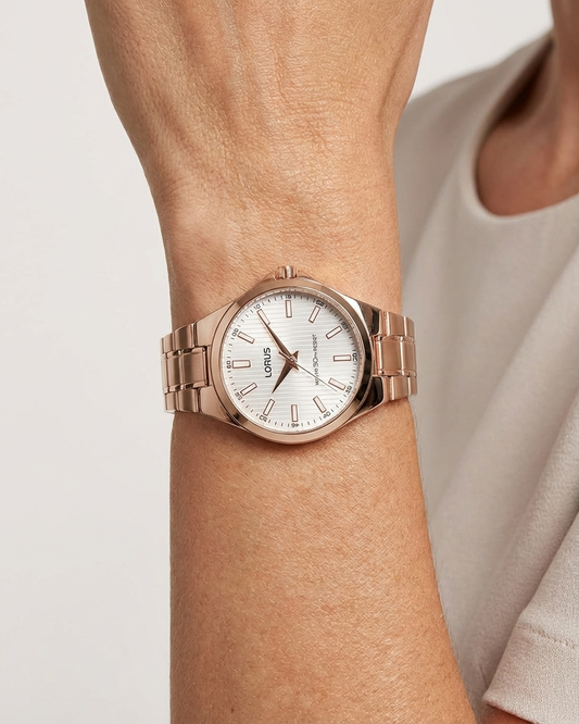 Lorus Rose Gold Mesh