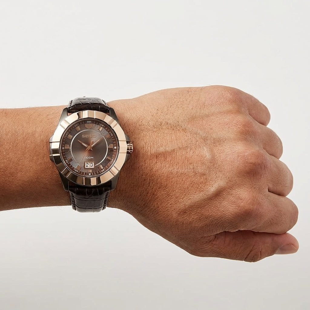 Seiko Rose Gold Big Date