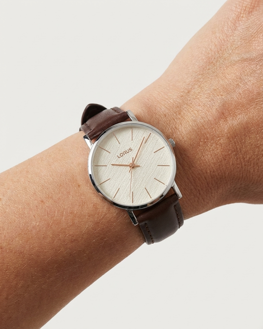 Lorus Silver Brown Classic