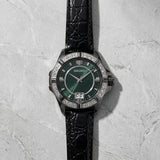 Seiko Emerald Gunmetal Swarovski