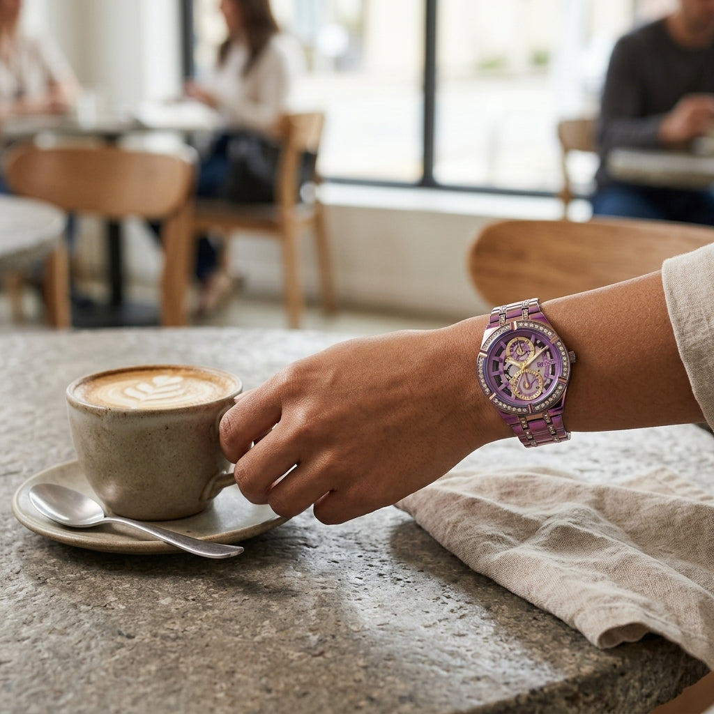 Guess Allara Iridescent Purple