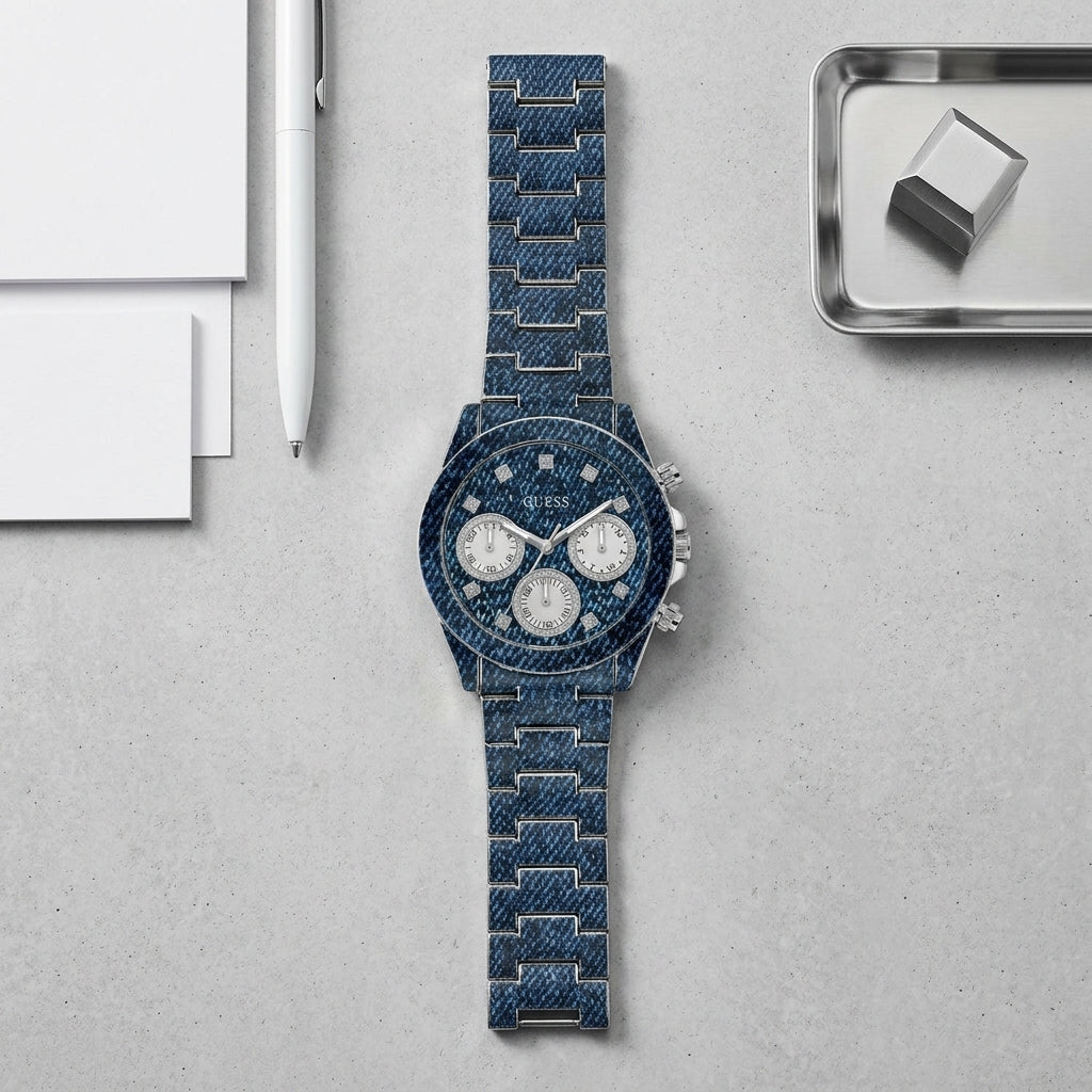 Guess Indigo Denim Multifunction