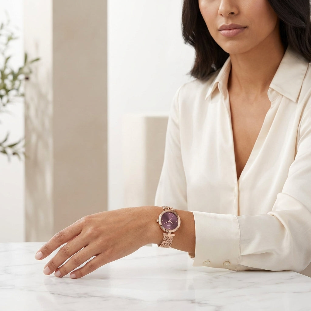 GUESS Diamond Aura Oval Mesh