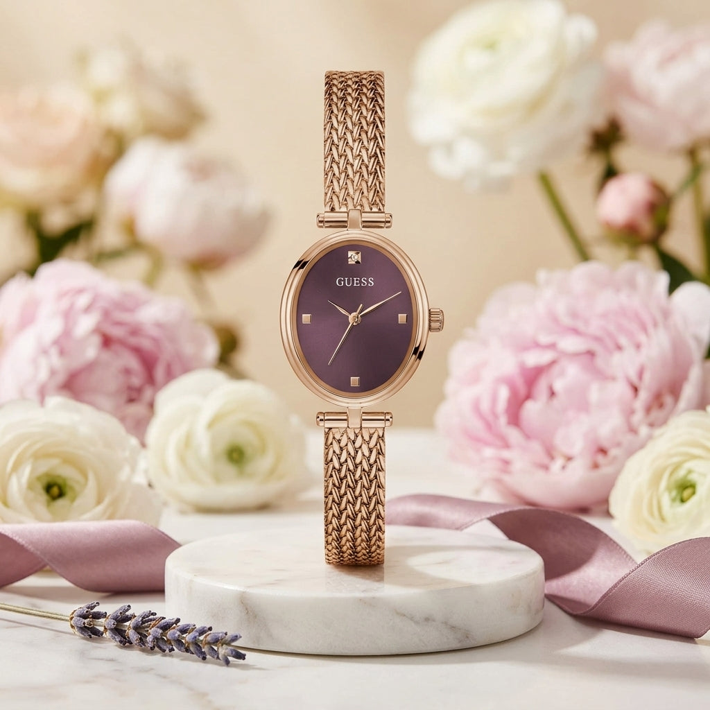 GUESS Diamond Aura Oval Mesh
