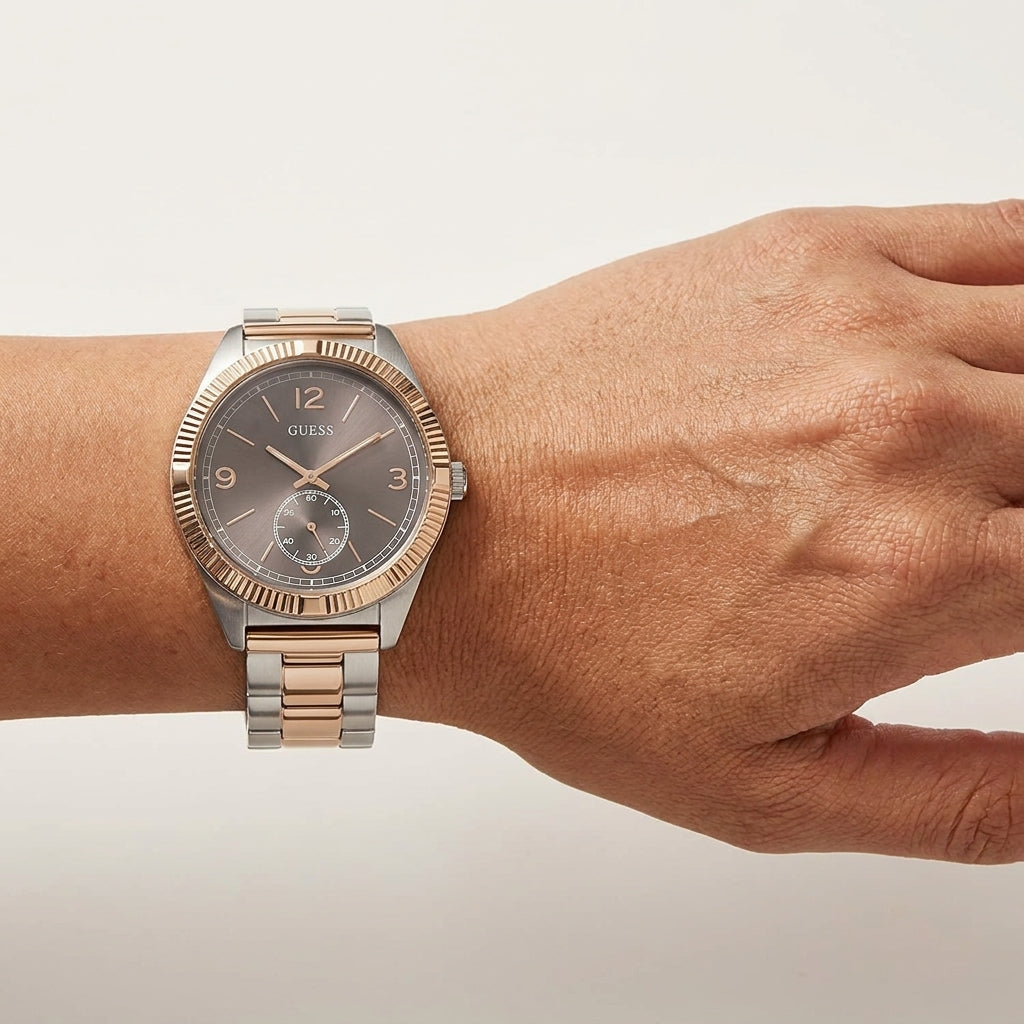 GUESS Connoisseur Two-Tone Fluted