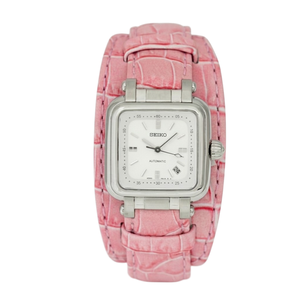 Seiko Automático Square Pink