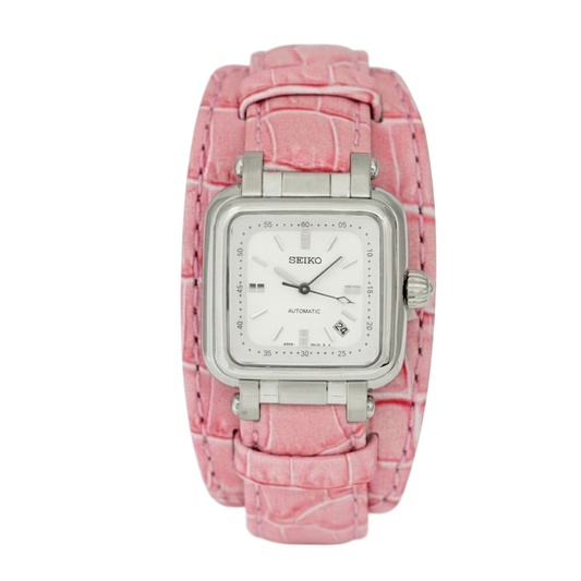 Seiko Automático Square Pink